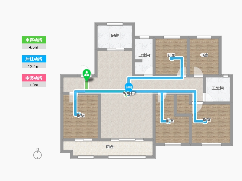 山东省-德州市-锦鸿学府-122.86-户型库-动静线