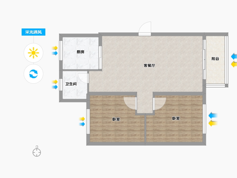 山东省-德州市-天润和园-80.00-户型库-采光通风