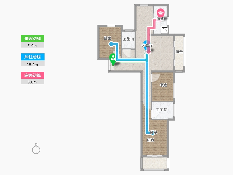 河南省-郑州市-啟福城-108.00-户型库-动静线