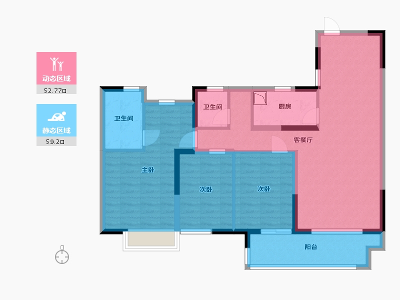 安徽省-蚌埠市-蚌埠淮上万达广场-100.01-户型库-动静分区