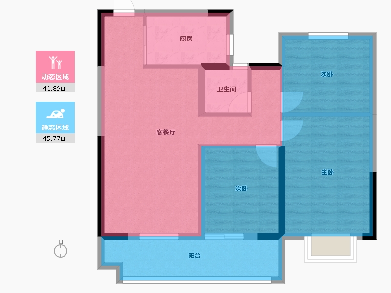 安徽省-蚌埠市-奥园誉府-78.40-户型库-动静分区