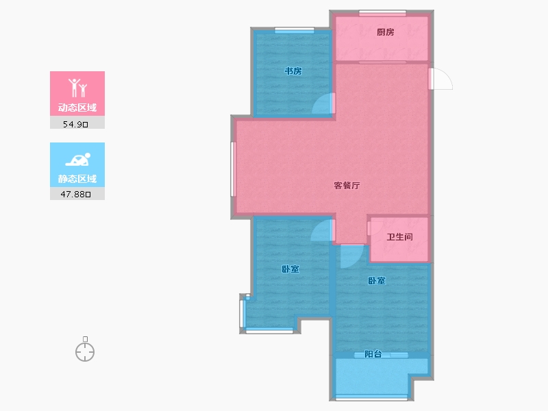 山东省-德州市-宝林大东关颐景园-93.00-户型库-动静分区