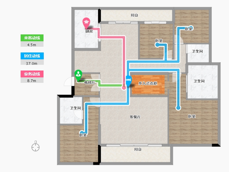 河南省-郑州市-名门樾府-168.00-户型库-动静线