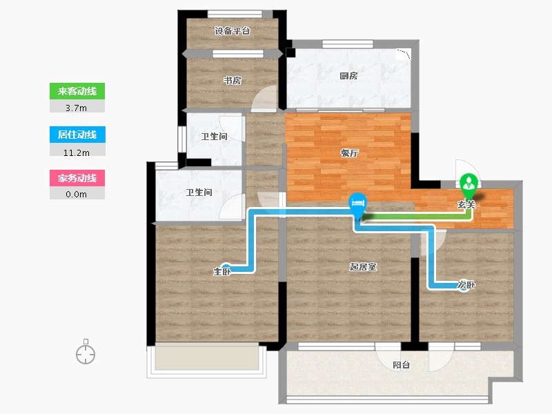 山东省-威海市-中南威高林清月-88.72-户型库-动静线