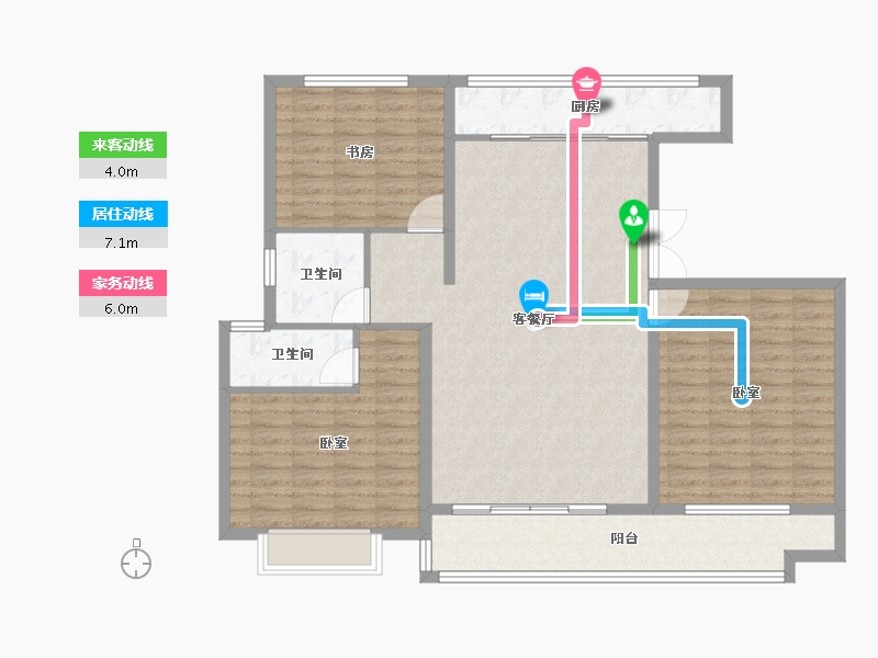 山东省-聊城市-万豪臻品二期-124.00-户型库-动静线