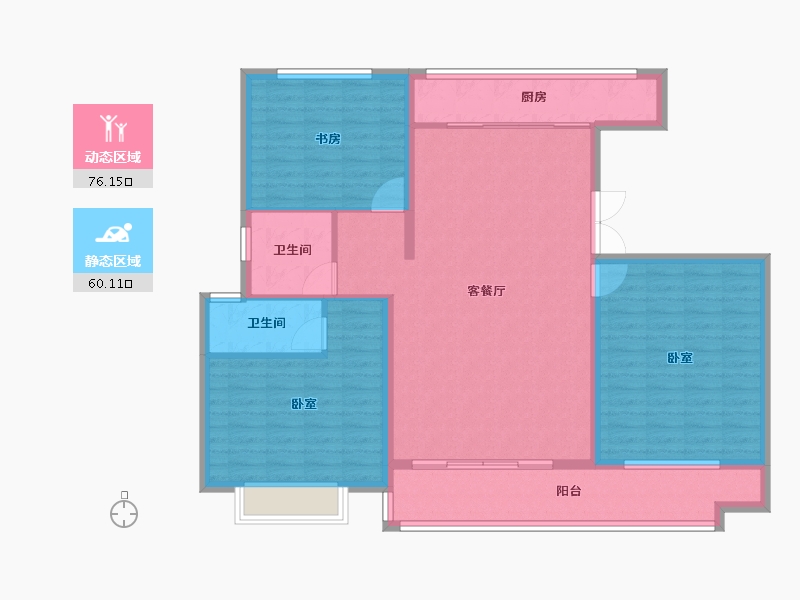 山东省-聊城市-万豪臻品二期-124.00-户型库-动静分区