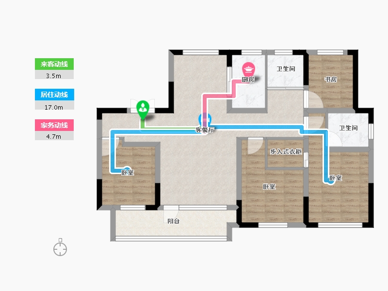 山东省-德州市-力高雍泉府-101.27-户型库-动静线