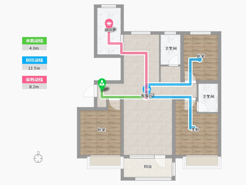 山东省-枣庄市-铂悦君廷-98.60-户型库-动静线