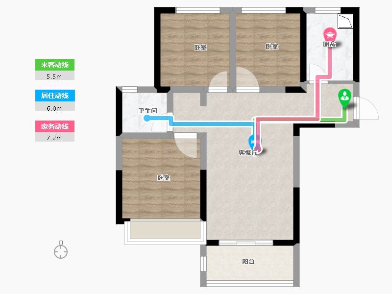 河南省-洛阳市-建业熙和府-72.00-户型库-动静线