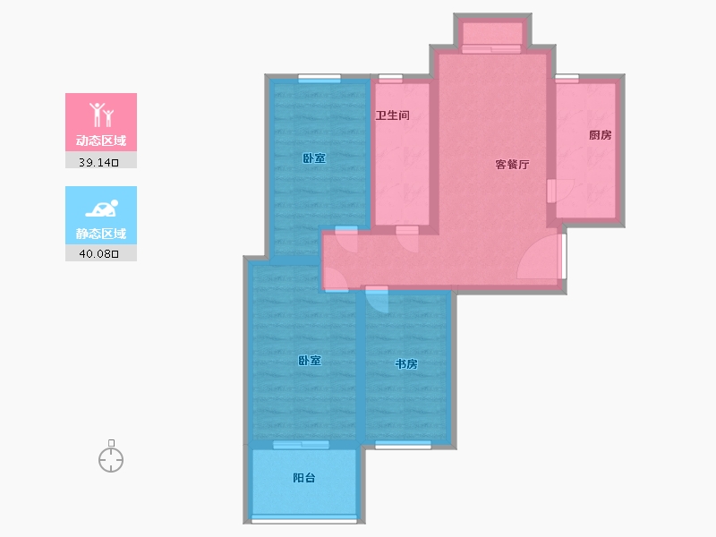 河南省-郑州市-鼎天東尚-69.00-户型库-动静分区