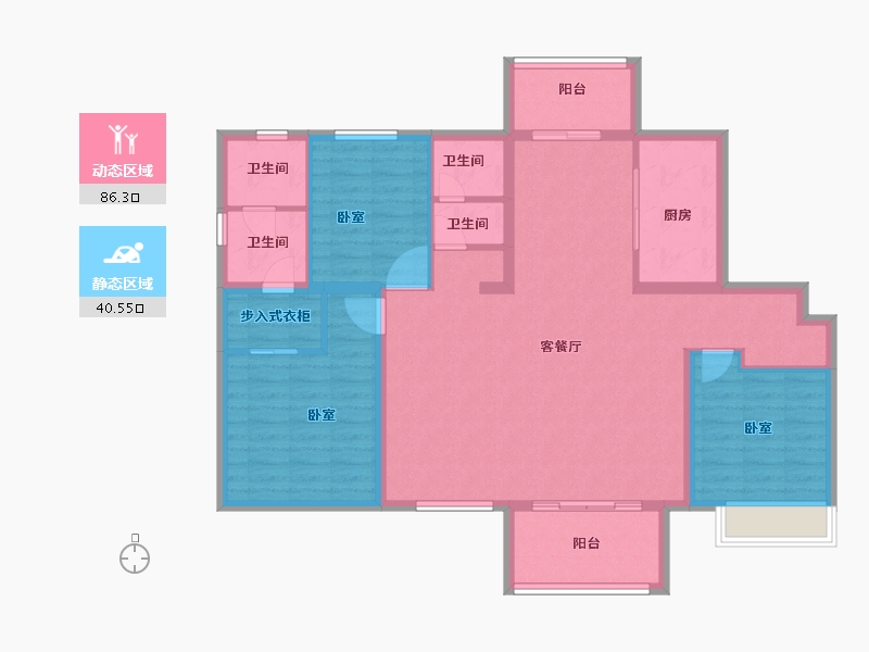 河南省-郑州市-万科·民安 方顶驿文化旅游度假区-114.09-户型库-动静分区