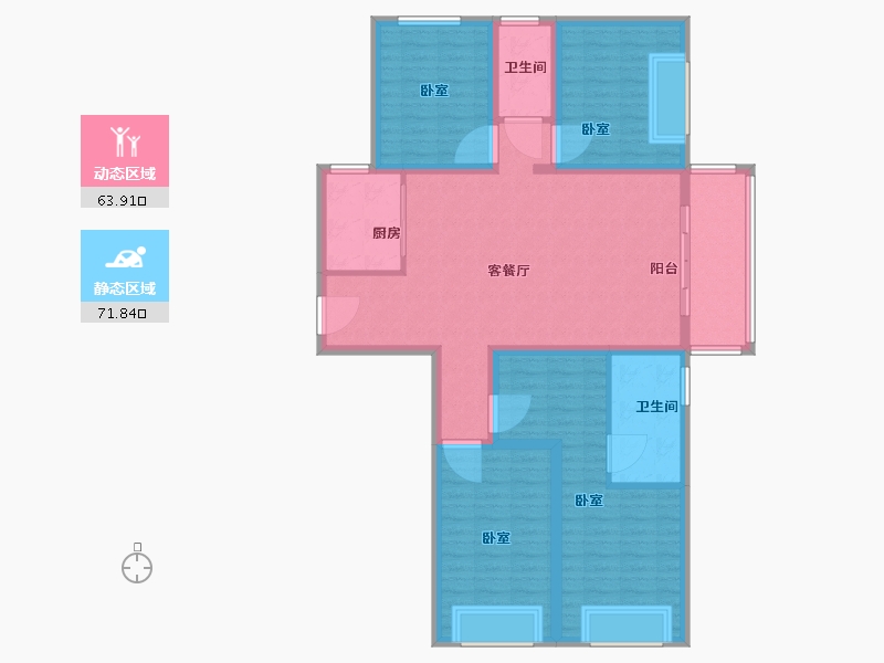 河南省-郑州市-啟福城-122.00-户型库-动静分区