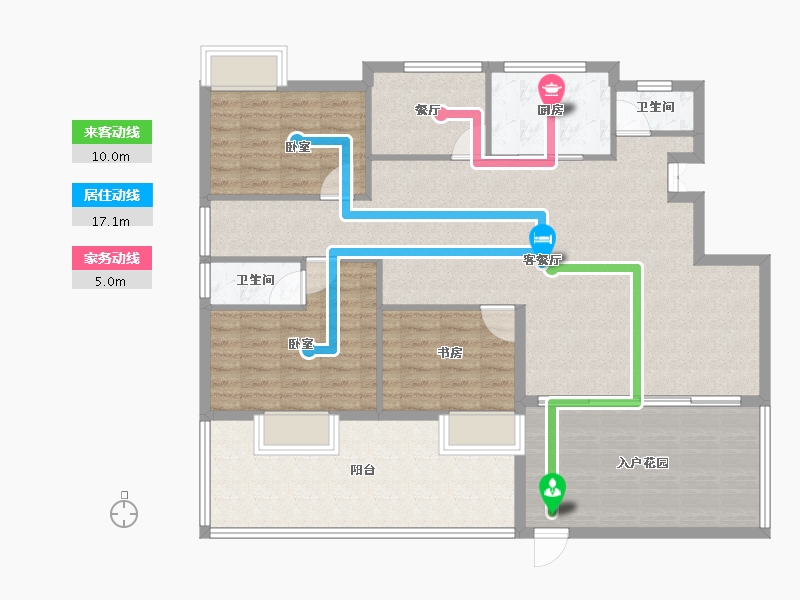 山东省-聊城市-御润好家-130.00-户型库-动静线