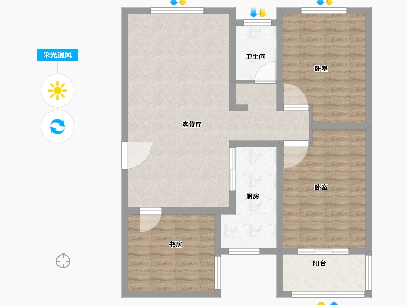 山东省-德州市-东方御越莊园-89.00-户型库-采光通风