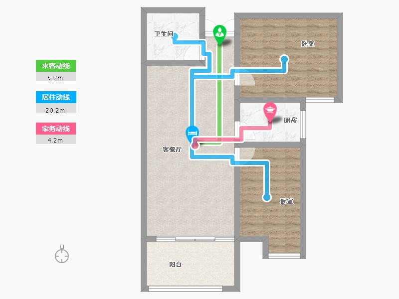 河南省-洛阳市-丽都名邸-73.89-户型库-动静线