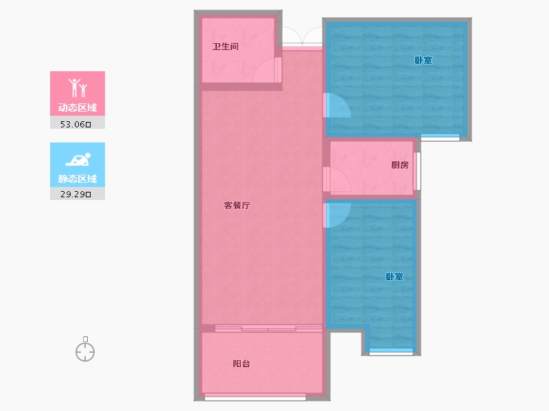 河南省-洛阳市-丽都名邸-73.89-户型库-动静分区