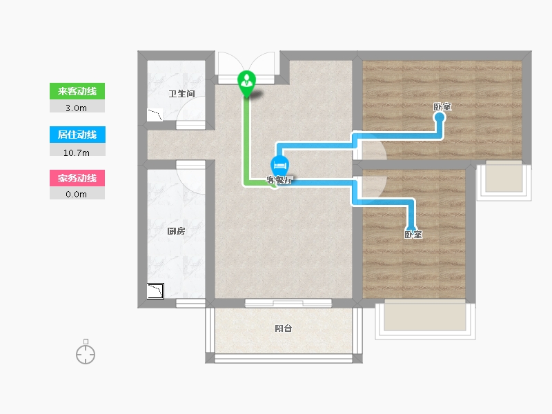 河南省-洛阳市-丽都名邸-57.94-户型库-动静线