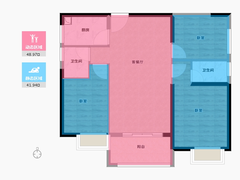 福建省-泉州市-学府公园-82.00-户型库-动静分区