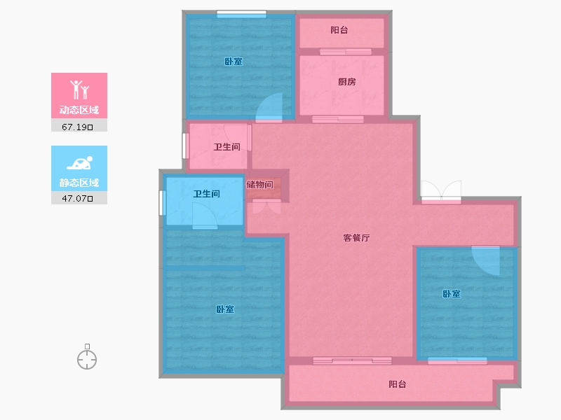 河南省-洛阳市-中浩德山水文苑-102.00-户型库-动静分区