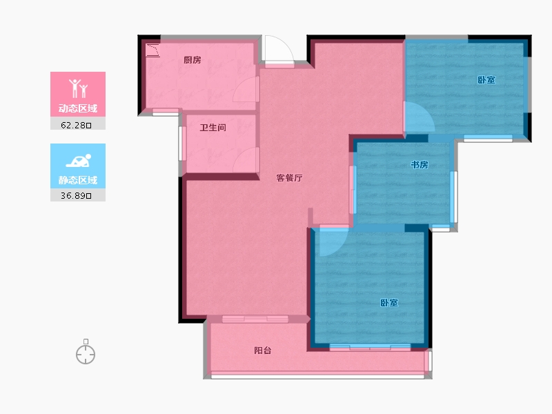 河南省-焦作市-新时代8号院-89.03-户型库-动静分区