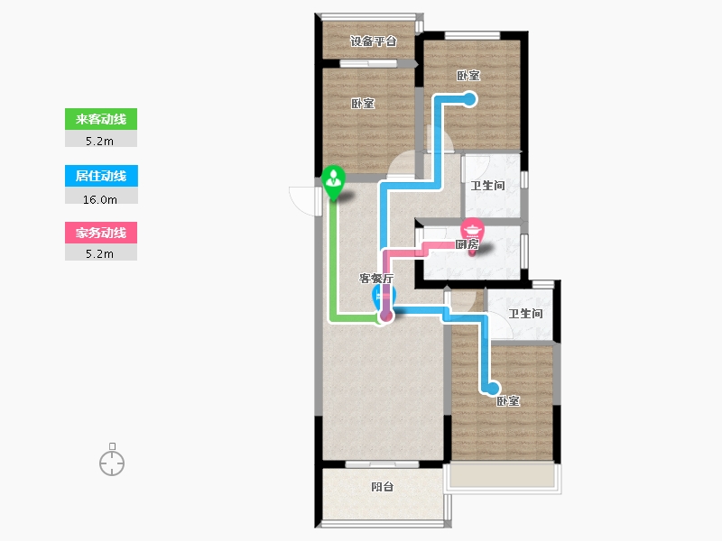 河南省-安阳市-易祥紫悦台-94.99-户型库-动静线