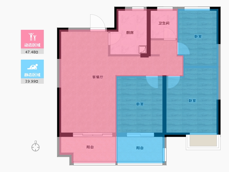 安徽省-合肥市-高速时代首府-78.00-户型库-动静分区