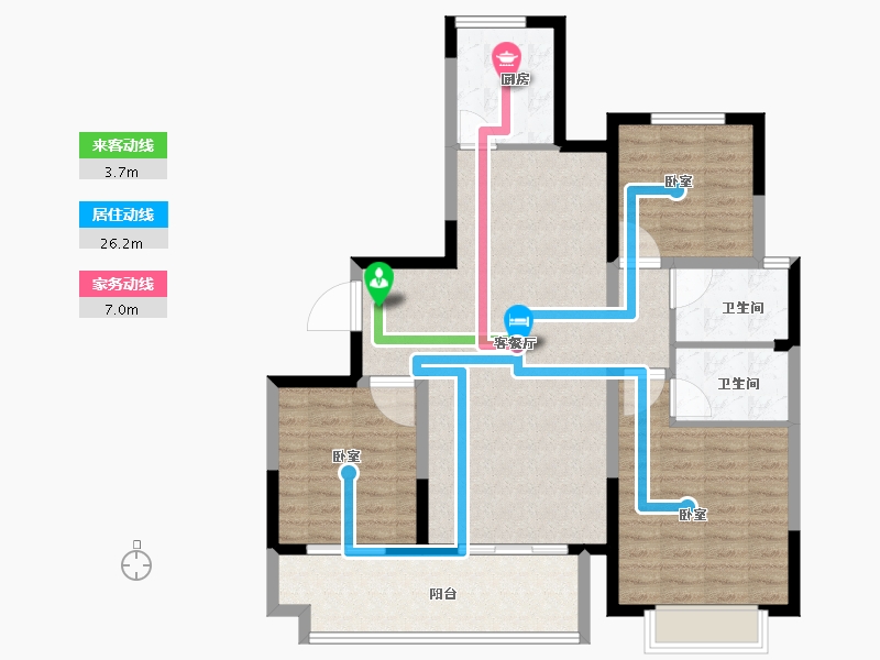 山东省-临沂市-高新·科技佳苑-101.99-户型库-动静线