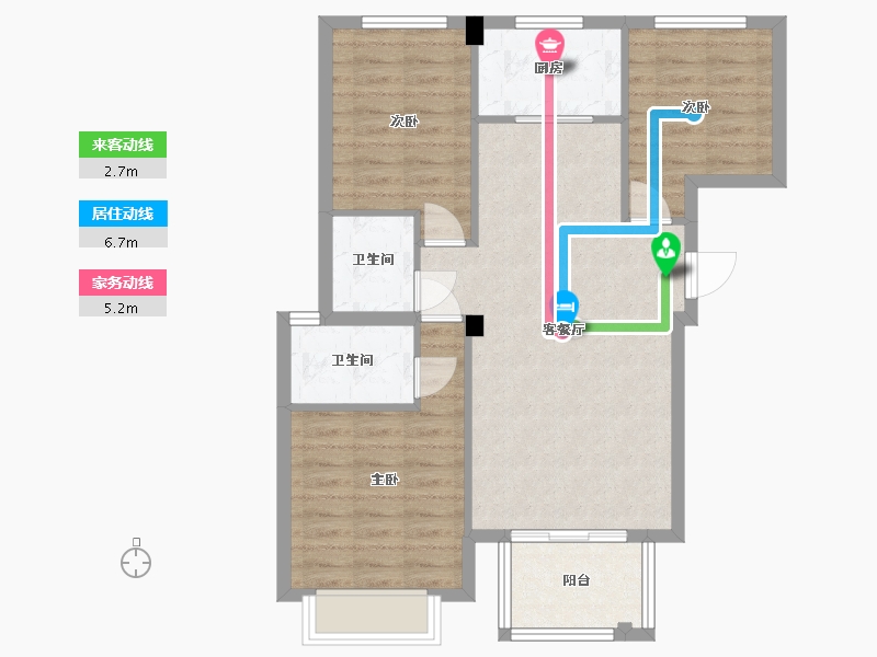 福建省-福州市-宏江翡翠湾-78.01-户型库-动静线