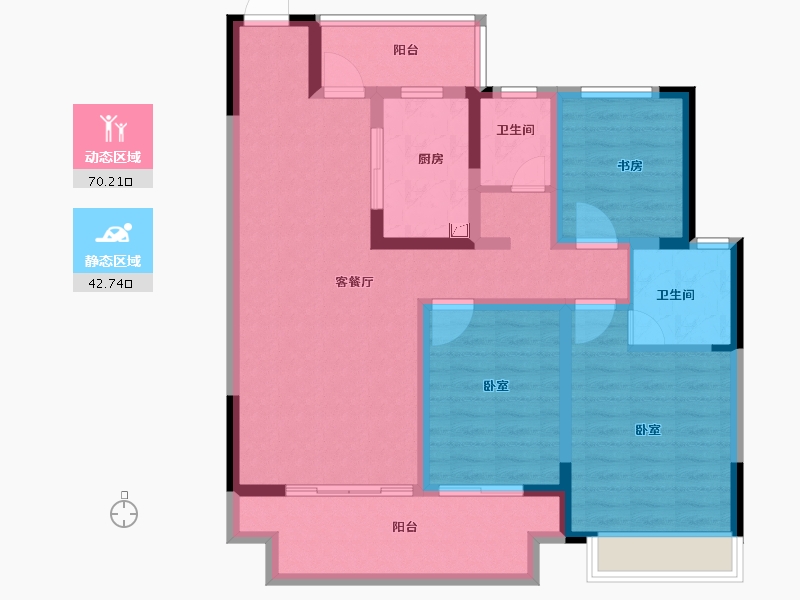 河南省-洛阳市-建业永宁上院-100.00-户型库-动静分区