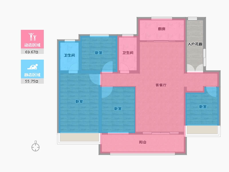 山东省-聊城市-壹号院-119.18-户型库-动静分区