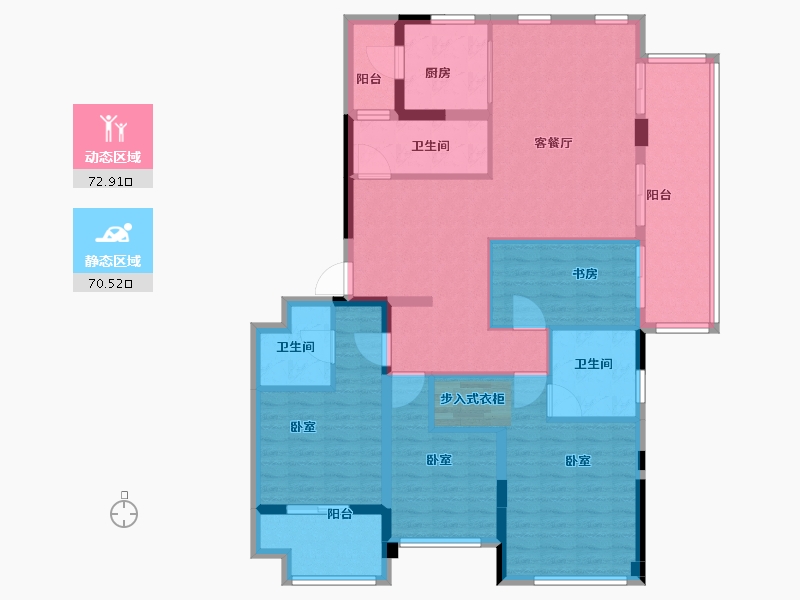 河南省-郑州市-中建梅溪上郡-129.00-户型库-动静分区