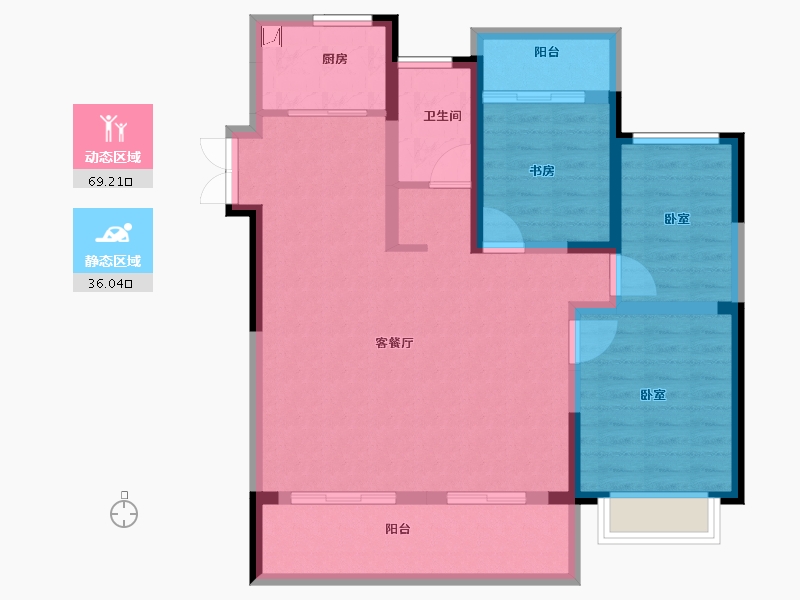 安徽省-合肥市-京冠悦荣府-94.24-户型库-动静分区