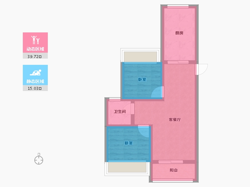 浙江省-嘉兴市-大悦府-47.77-户型库-动静分区