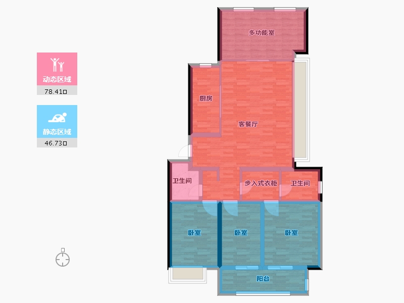 河南省-郑州市-绿都东澜岸-112.00-户型库-动静分区