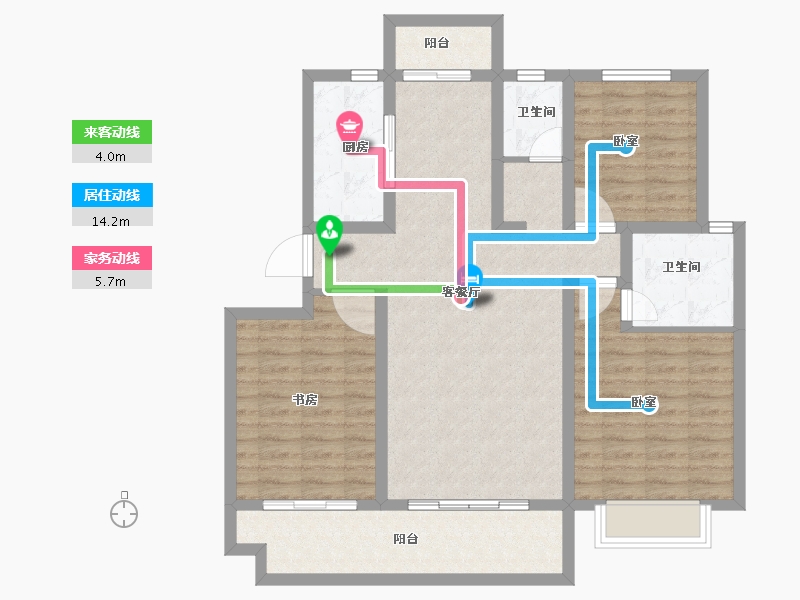 河南省-洛阳市-中浩德山水文苑-99.00-户型库-动静线