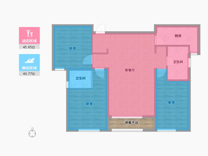 新疆维吾尔自治区-乌鲁木齐市-秦基澜城-80.29-户型库-动静分区