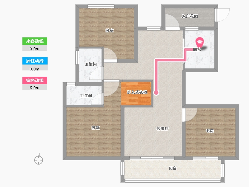 河南省-郑州市-碧源郑北瑞园-102.00-户型库-动静线