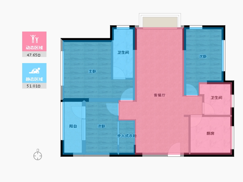 山东省-烟台市-佰和锦园-88.00-户型库-动静分区