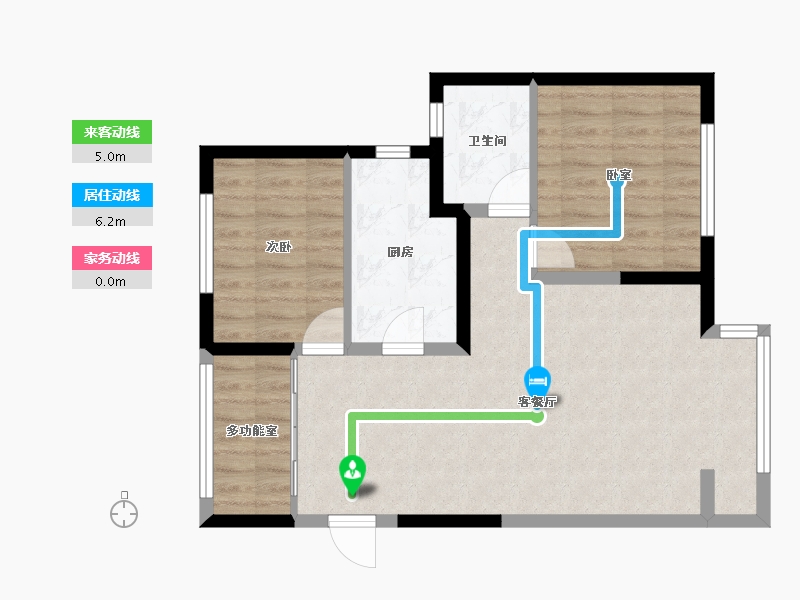 山东省-烟台市-佰和锦园-69.18-户型库-动静线