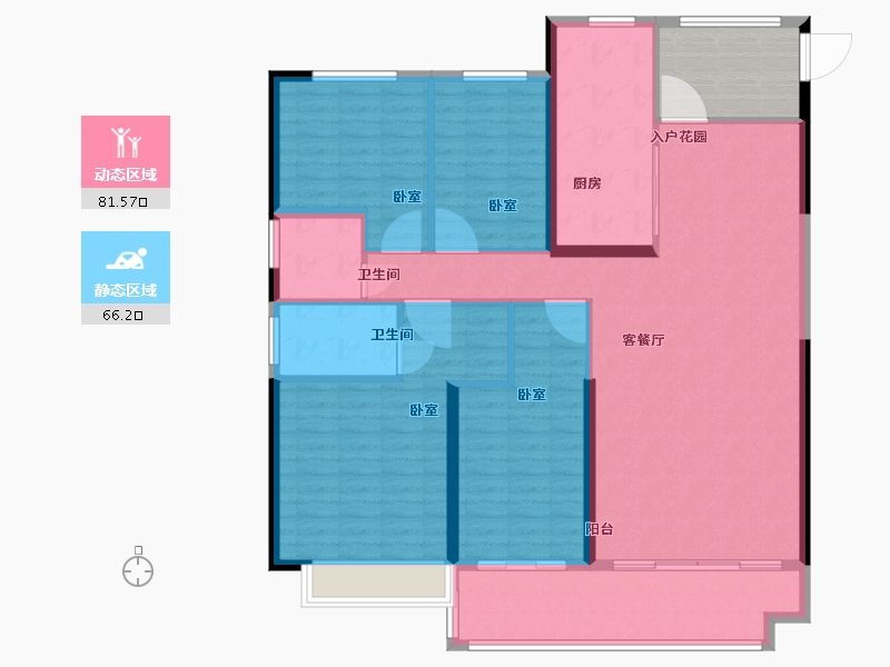 山东省-聊城市-碧桂园国岳府-142.00-户型库-动静分区