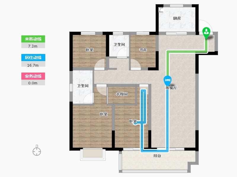 安徽省-合肥市-海尔产城创云玺-116.74-户型库-动静线