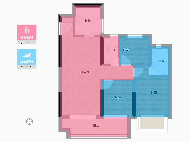 河南省-郑州市-新城郡望府-38.92-户型库-动静分区