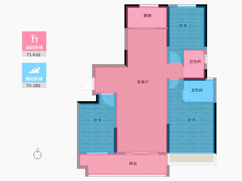 河南省-安阳市-易祥紫悦台-110.10-户型库-动静分区