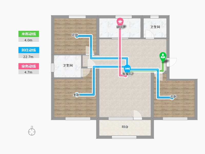 山东省-日照市-新东港金域澜庭-100.00-户型库-动静线