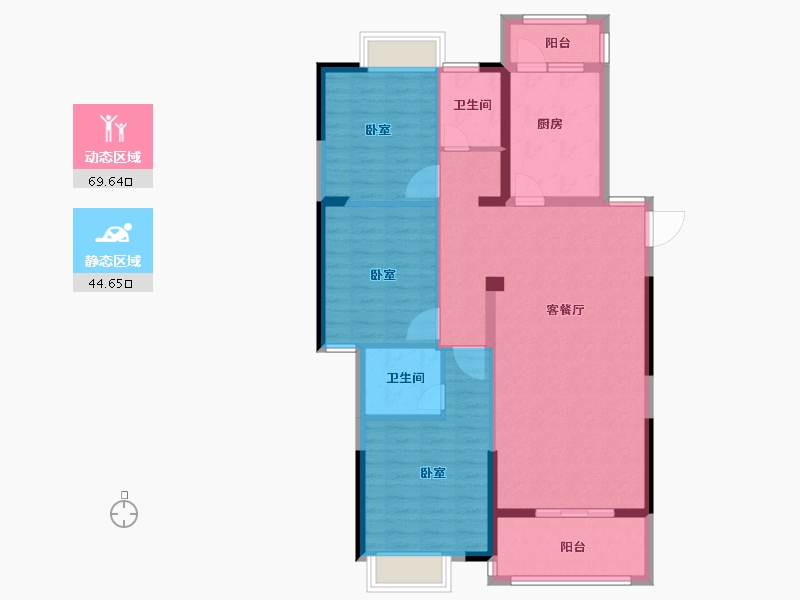 福建省-泉州市-白鹭湾-103.08-户型库-动静分区