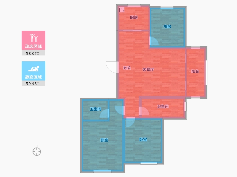 山东省-青岛市-高实馨城-97.78-户型库-动静分区