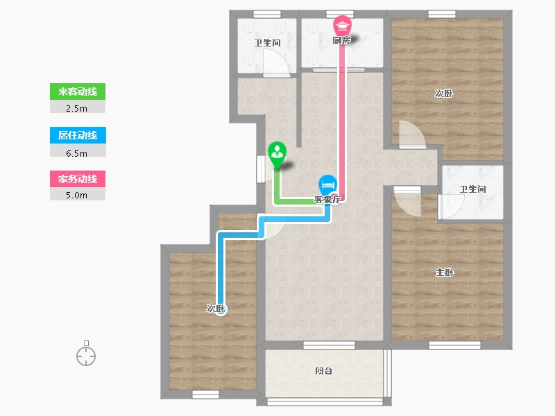 山东省-日照市-德瑞水岸华庭-90.00-户型库-动静线