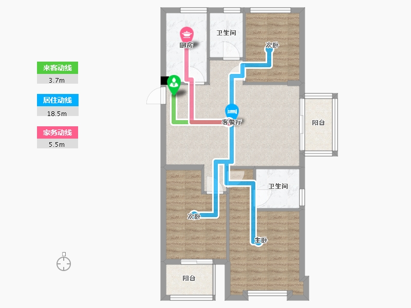 福建省-福州市-宏江翡翠湾-81.00-户型库-动静线