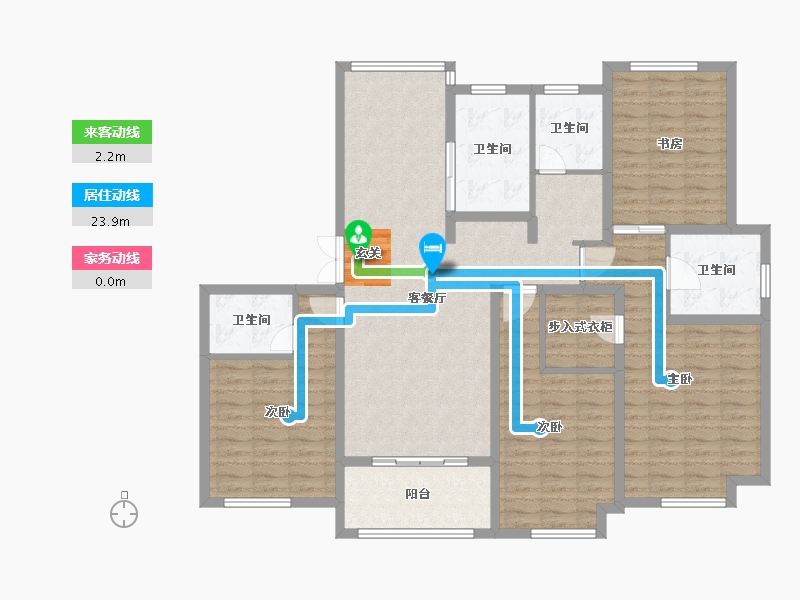 江苏省-常州市-绿地武宜珑庭-137.01-户型库-动静线