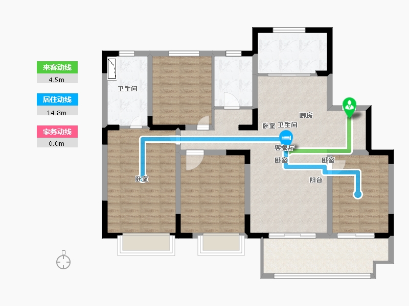 江苏省-无锡市-红豆天一华府-112.99-户型库-动静线